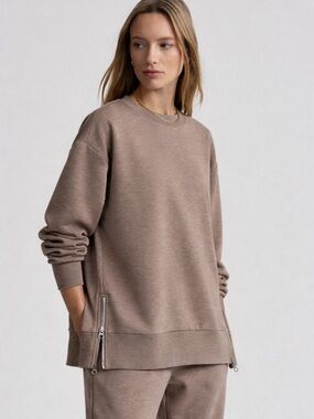 Varley Gabriella Sweatershirt In Mauve Size M